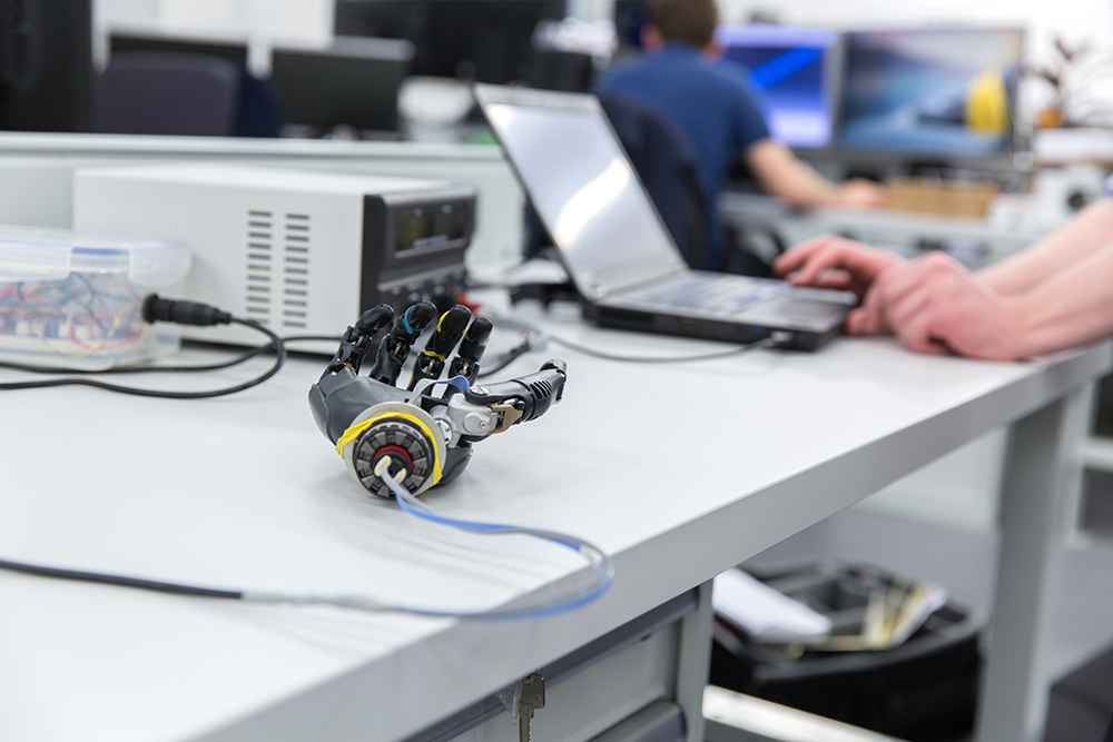 The robotic hand, photo by Thomas Angus